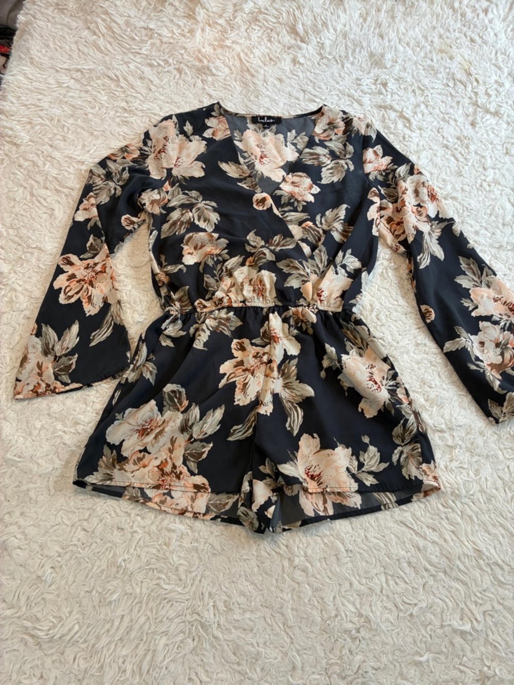 Lulus Small Floral Bell Sleeve Romper